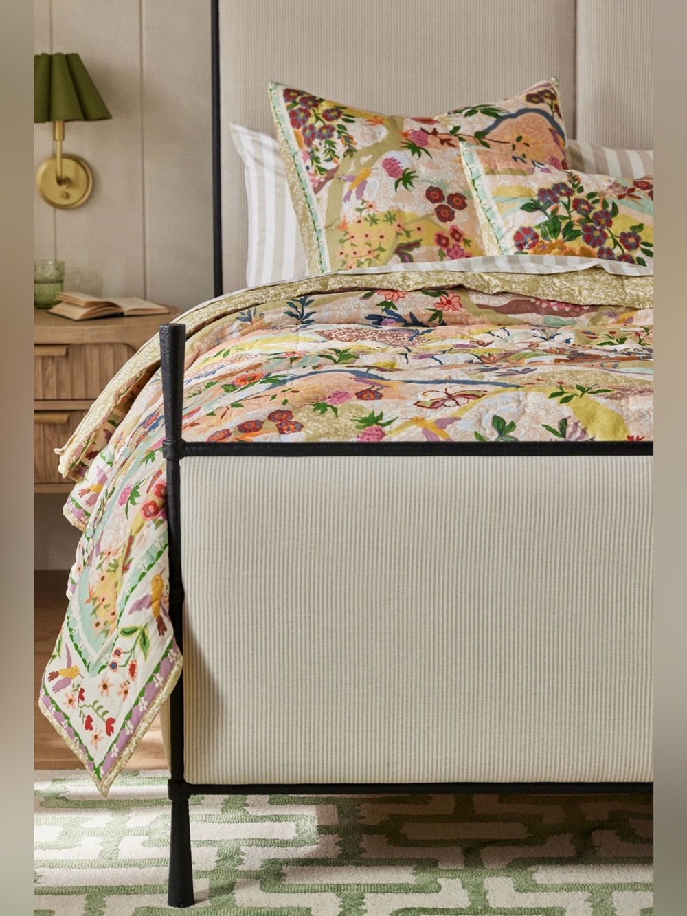 Anthropologie The Printed Textured Cotton Quilt Collections, Nora, King